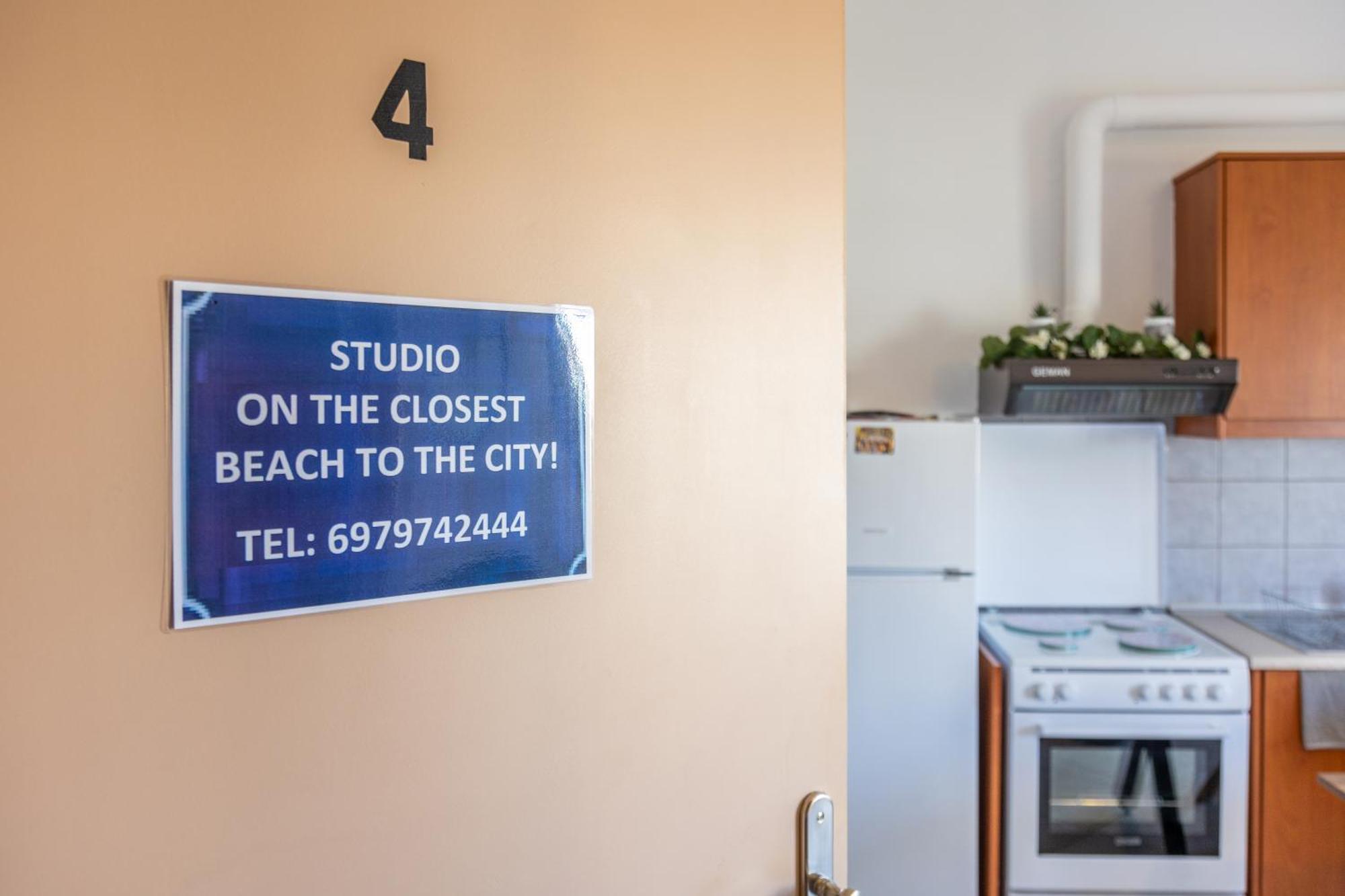 Studio On The Closest Beach To The City! Amoudara Lasithiou المظهر الخارجي الصورة