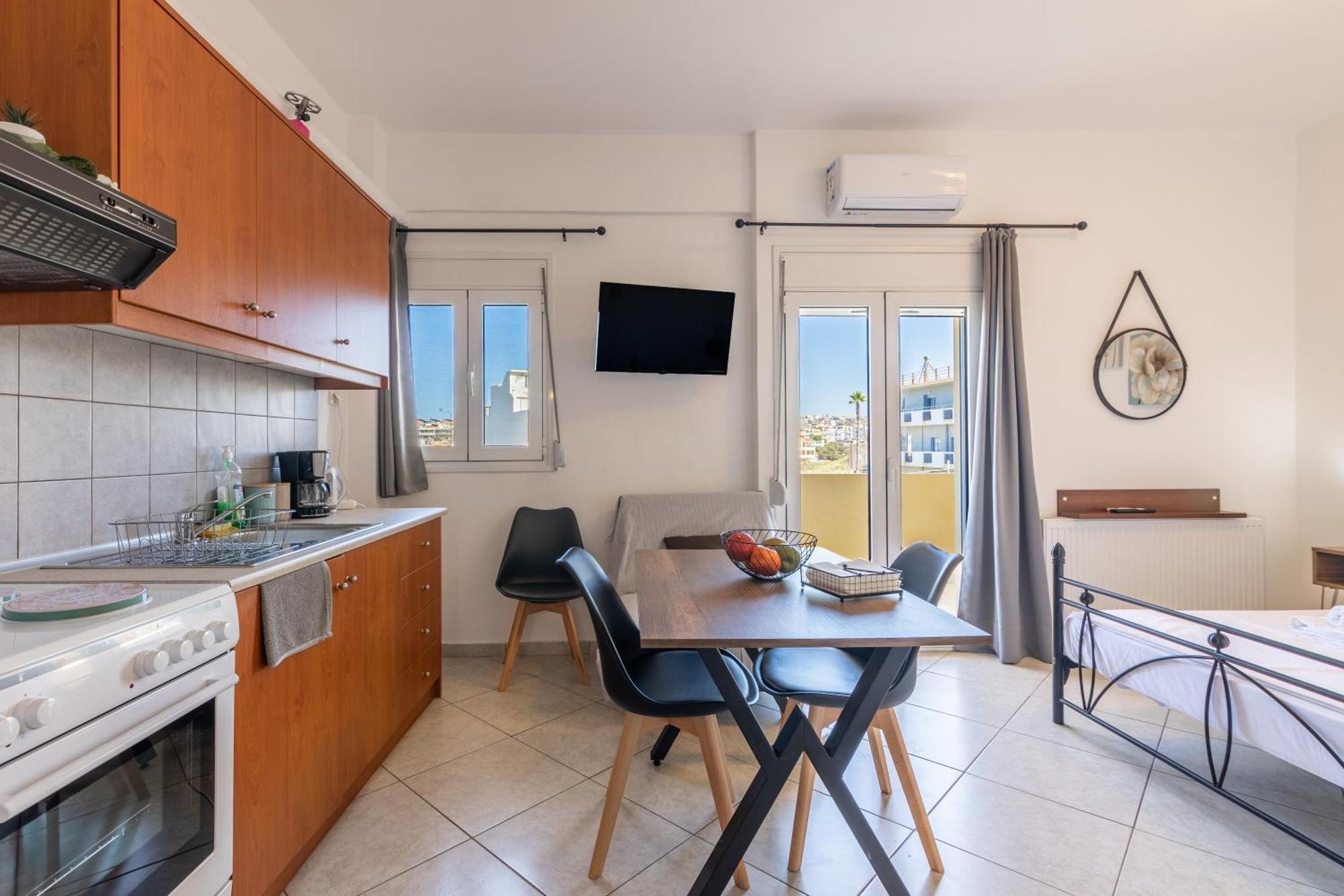 Studio On The Closest Beach To The City! Amoudara Lasithiou المظهر الخارجي الصورة